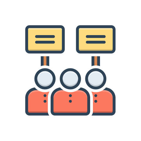 Icon for demonstration,hordeのイラスト素材