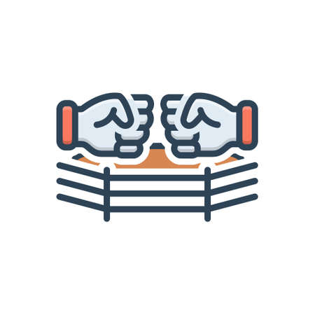 Icon for fight,brawlのイラスト素材