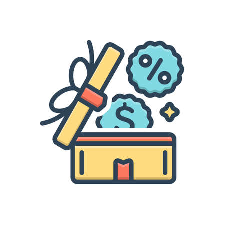 Icon for benefit,profitのイラスト素材