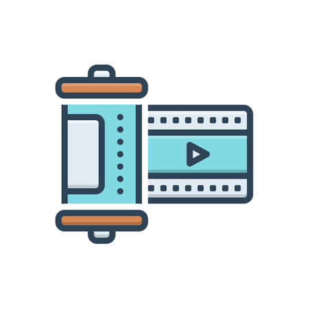 Icon for film,movieのイラスト素材