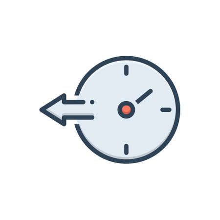 Icon for ago,in the pastのイラスト素材