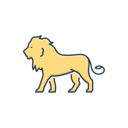 Icon for lion, king of the forest, carnivorous, kingのイラスト素材
