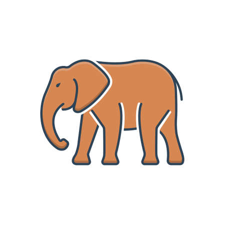 Icon for elephant,herbivorousのイラスト素材