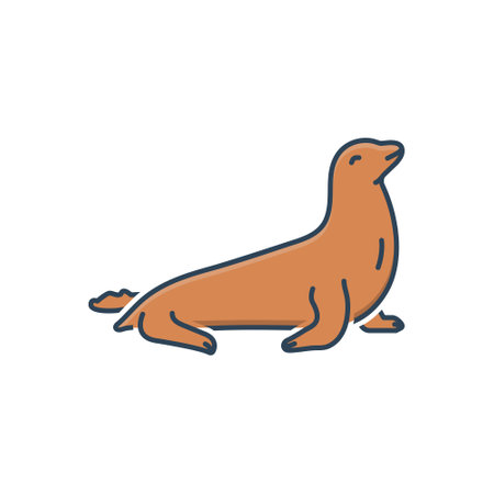 Icon for seal,walrusのイラスト素材