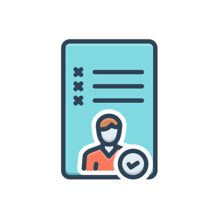 Icon for attend,reportのイラスト素材