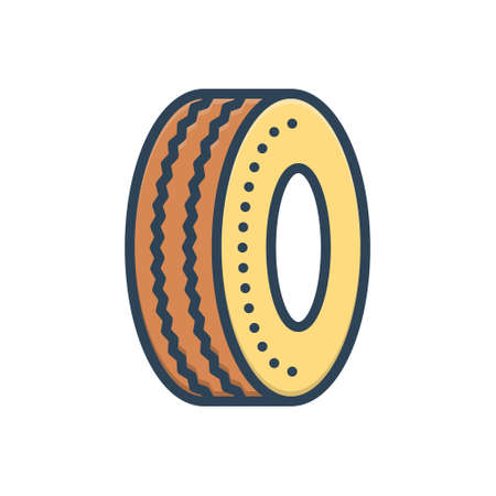 Icon for tire,carのイラスト素材