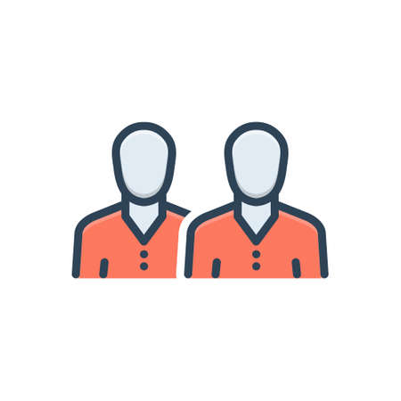 Icon for both,one and the otherのイラスト素材