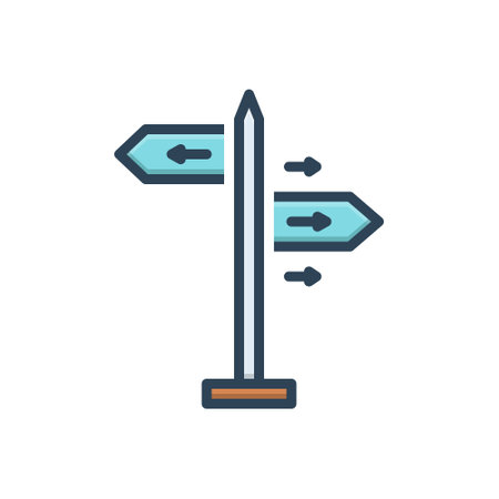 Icon for direction,routeのイラスト素材
