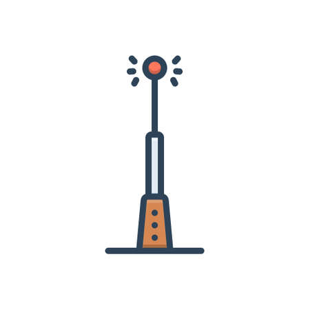 Icon for pole,lightの写真素材