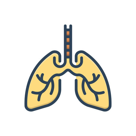 Icon for breath,lungのイラスト素材