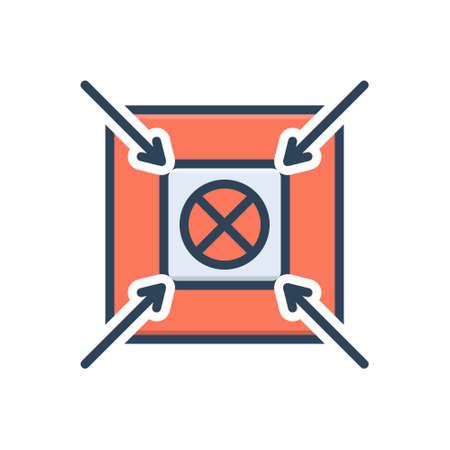 Icon for shoot,centerのイラスト素材