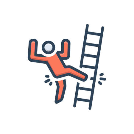 Icon for slip,slip and fallのイラスト素材