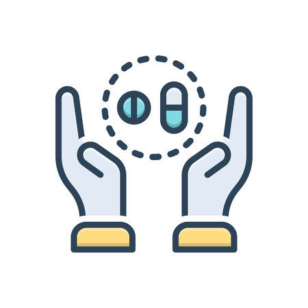 Icon for treatment,remedyのイラスト素材