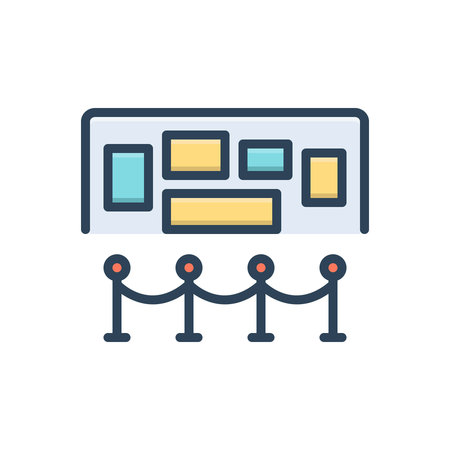 Icon for exhibits,object on displayのイラスト素材