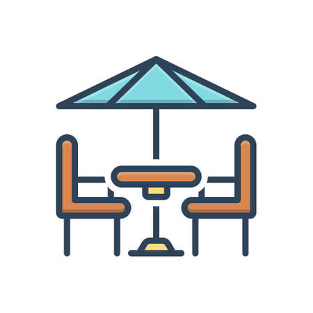Icon for terrace,cafeのイラスト素材