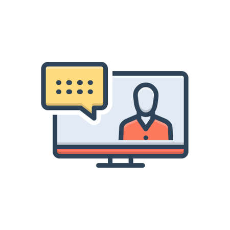 Icon for represented,conversationのイラスト素材