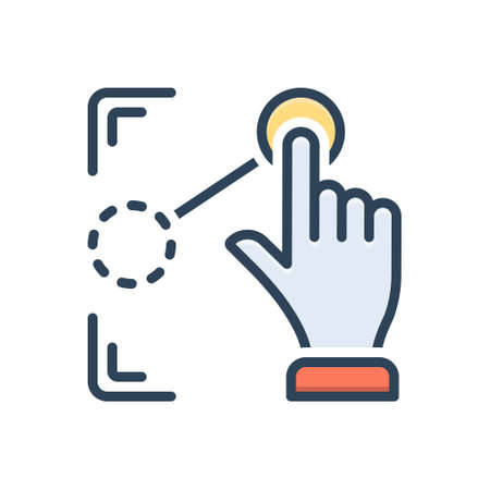 Icon for drag,pullのイラスト素材