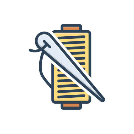 Icon for threads,fiberのイラスト素材