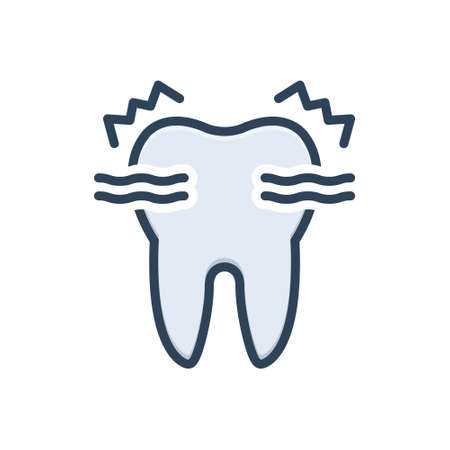 Icon for sensitive,teethの写真素材