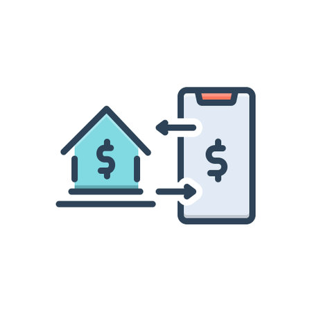 Icon for transaction,houseのイラスト素材