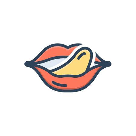 Icon for licking,yummyのイラスト素材