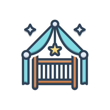 Icon for cradle,bassinetのイラスト素材