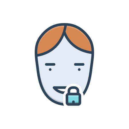 Icon for silence,quietnessのイラスト素材