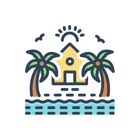 Icon for maldives,islandのイラスト素材