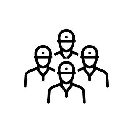 Icon for squad,shaftのイラスト素材