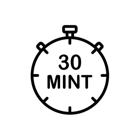 Icon for minutes, clockのイラスト素材