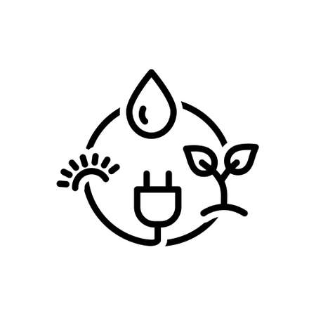Icon for renewable,inexhaustibleのイラスト素材