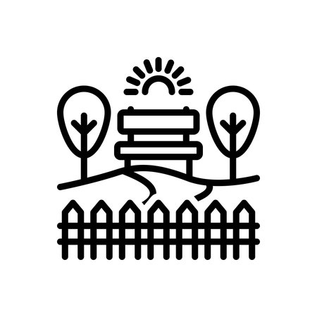 Icon for gardens,plantationのイラスト素材