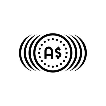 Icon for aud,cashのイラスト素材