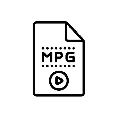 Icon for mpg,file,videoのイラスト素材