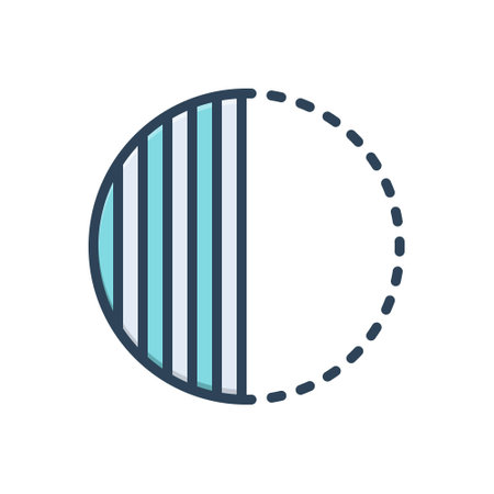 Icon for partial, fractionalのイラスト素材