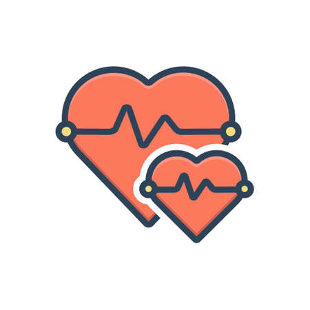 Icon for cardiovascular,ekgのイラスト素材