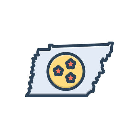 Icon for tennessee,nashvilleのイラスト素材