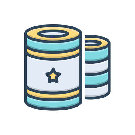 Icon for tin,aluminiumのイラスト素材