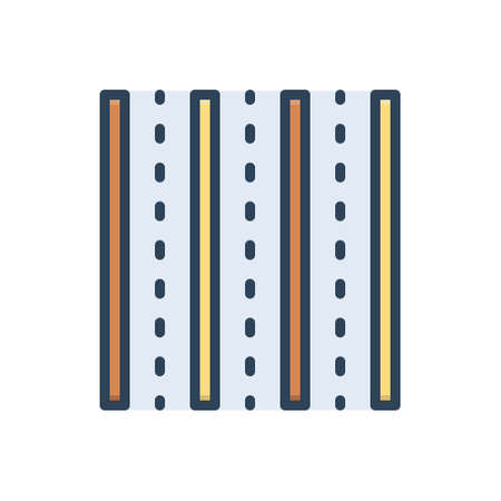 Icon for lanes,roadのイラスト素材