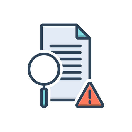 Icon for examined,investigateのイラスト素材