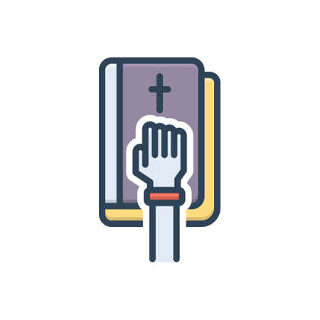 Icon for pledge,promiseのイラスト素材