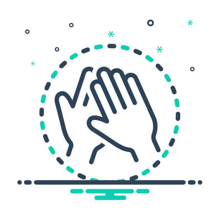 Icon for applause, cheerful, plauditのイラスト素材