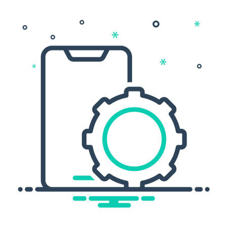 Icon for fixes, phoneのイラスト素材