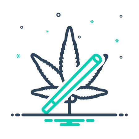Icon for weed,cannabisのイラスト素材