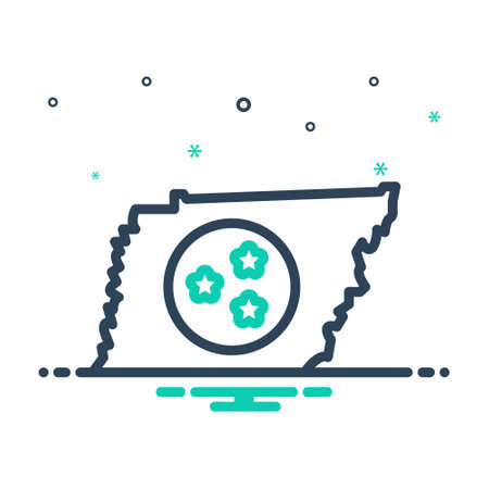 Icon for tennessee,nashvilleのイラスト素材