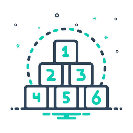 Icon for counts,letterのイラスト素材