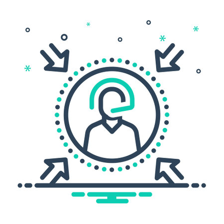 Icon for centered,call centerのイラスト素材