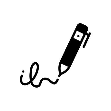 Icon for signatures,penのイラスト素材