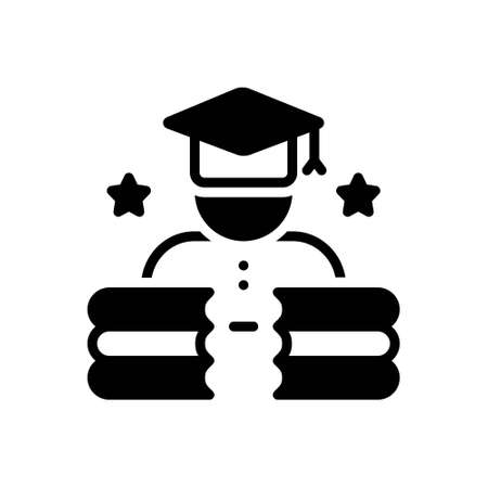 Icon for educated,literateのイラスト素材