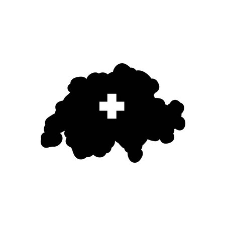 Icon for swiss,switzerlandのイラスト素材
